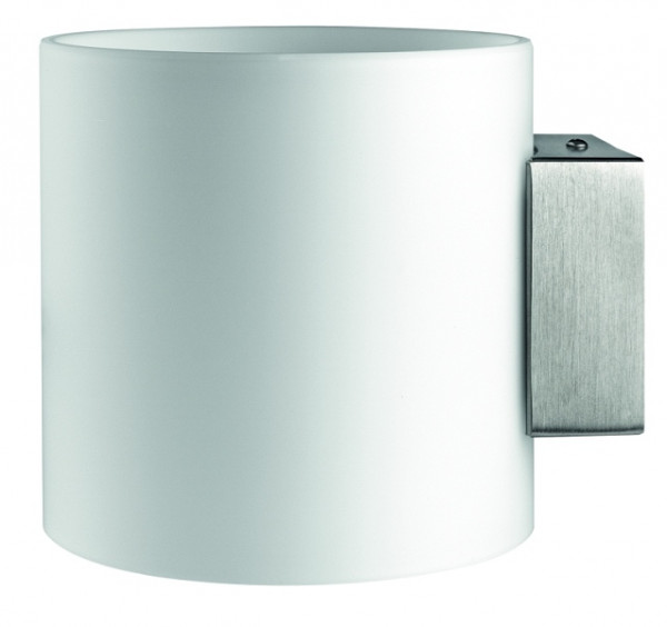 rutec Projekt LEGOLIN applique ronde verre On / Off, L140, B120, H120mm, 230V, 6W, IP20, 3000K, CRI85 - blanc mat, PBE302