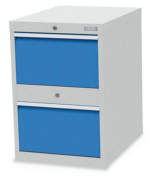 Armoire à tiroirs Bedrunka+Hirth, profondeur 736 mm, R 18-24, nombre de tiroirs : 2 Dimensions en mm (LxPxH) : 555 x 736 x 819, 580/2.0002V
