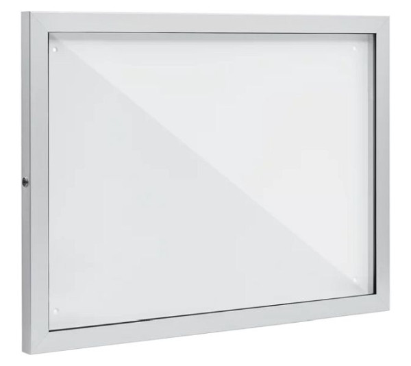 vitrine ewb 45 - blanc RAL 9016, ouverture : panneau tournant, surface visible : 2*A4, MTK4502PB