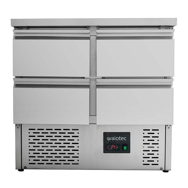 Table réfrigérante Vaiotec EASYLINE Mini 700 / 2 compartiments - avec 4 tiroirs, 90x70x85 cm, 10014