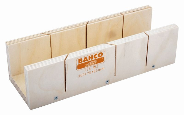 Boîte de coupe Bahco en contreplaqué collé, 245x53x40 mm, 234-W1
