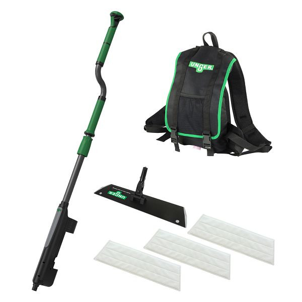 UNGER erGO! ensemble de revêtement de sol en cire vadrouille velcro, FAKT5