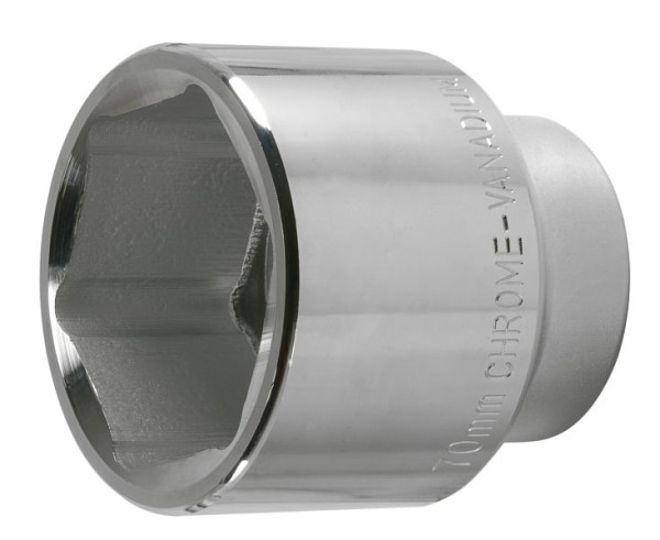 Douille SW-Stahl, 1", 70 mm, chrome-vanadium, chromée brillante, 07675L-70
