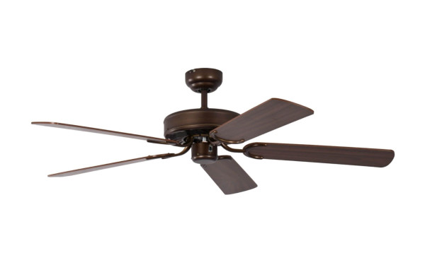 Ventilateur de plafond Pepeo Potkuri bronze vieilli / acajou 132 cm avec tirette, 1335201232v4