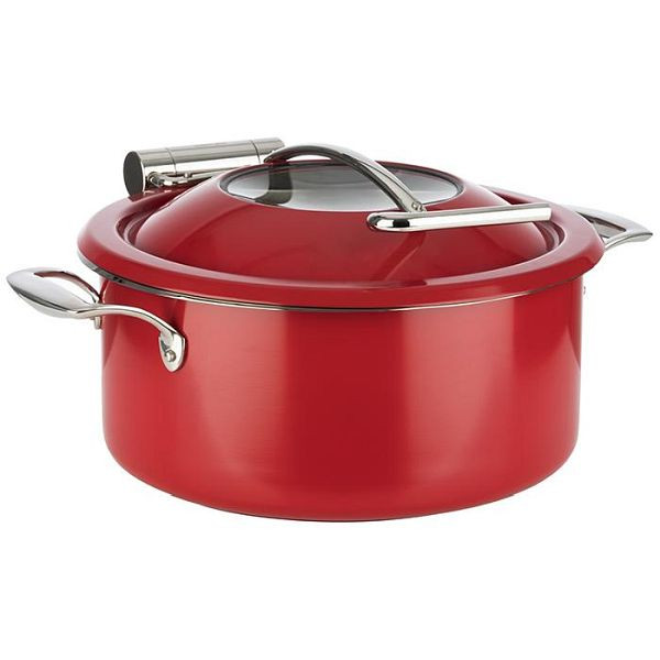 Chafing Dish APS, Ø 30,5 cm, hauteur : 17,5 cm, inox 18/8, rouge, 12337