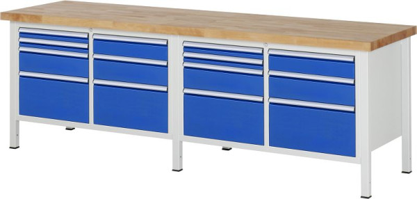 Etabli RAU série 8000 - modèle 8476, L2500 x P700 x H840-1040 mm, 13-8476A2-257B4H.11