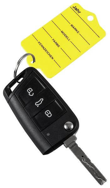 Porte-clés Eichner, jaune, UE : 200 pièces, 9219-00218