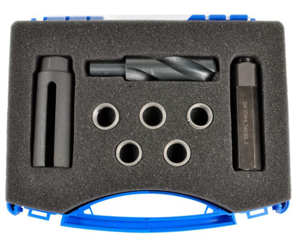 Kit de réparation de filetage de sonde lambda en acier SW, M18 x 1,5 mm, 8 pièces, 26055L