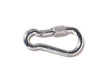 Mousqueton Growi galvanisé, avec vis, 80 x 8 mm, 10070020