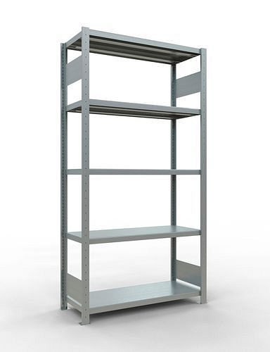 Rayonnage à étagères Schulte, champ de base, 5 niveaux de rangement, charge du compartiment 250 kg, 1060 x 436 x 2000 mm, 278811