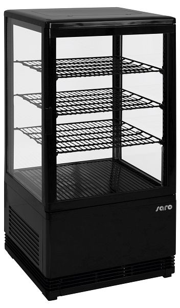 Saro mini vitrine réfrigérée à circulation d'air modèle SC 70 noir, 330-10051