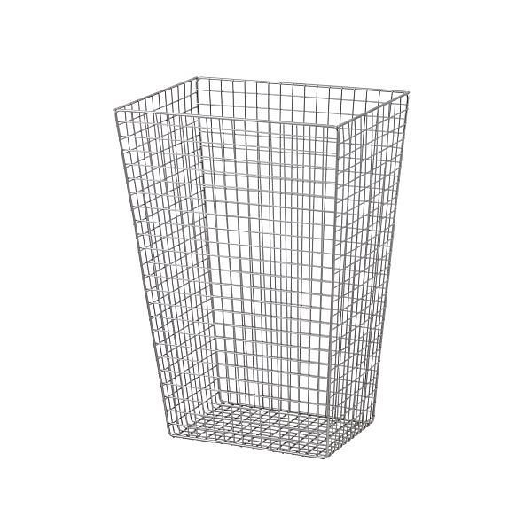 Poubelle Air Wolf d'un volume de 36 litres, série Lambda, H x L x P : 500 x 350 x 255 mm, acier inoxydable poli, 20-708