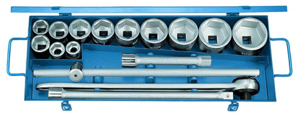 Jeu de clés à douilles GEDORE 3/4", 16 pièces, 6 pans, 6281150