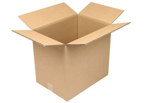 Boîte pliante en carton ondulé TransPak 2 parois, dimensions intérieures 430 x 310 x 390 mm, format A3, qualité 2.30BC, lot de 20, 299356