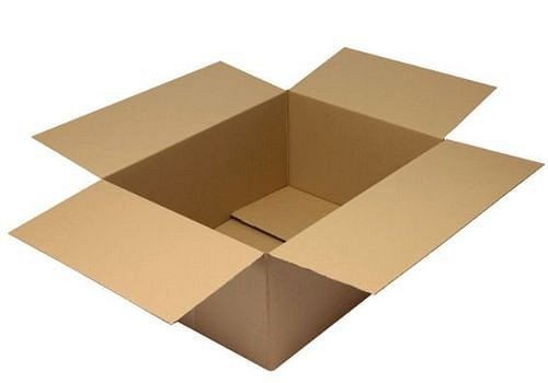 Boîte pliante en carton ondulé TransPak 1 paroi, dimensions intérieures 790 x 590 x 350 mm, qualité 1,30C, paquet de 25, 299319
