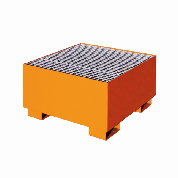 Lèchefrite industrielle Eichinger à parois droites, avec grille 1 x tonneau, orange pur, 30120500000000
