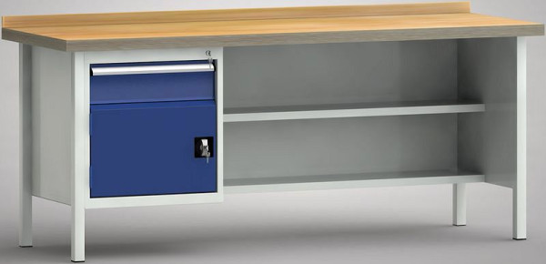 Etabli professionnel KLW - 2000 x 700 x 845 mm L x P x H, WP138N-2000M45-E1680