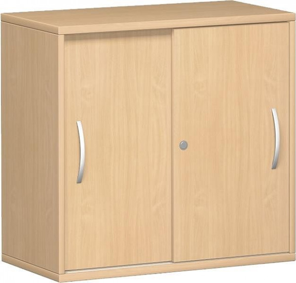 armoire à portes coulissantes geramöbel 1 étagère décorative, verrouillable, 800x425x768, hêtre/hêtre, N-10S208-BB