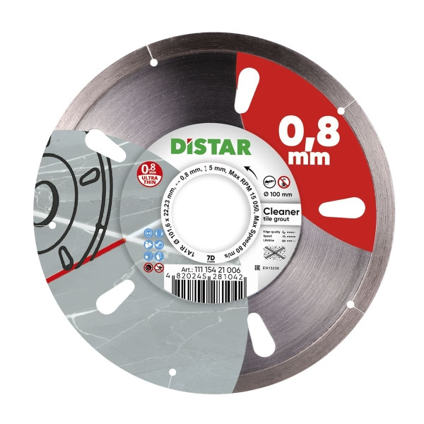 Disque à tronçonner diamanté Distar 1A1R 100 Cleaner, 11115421006