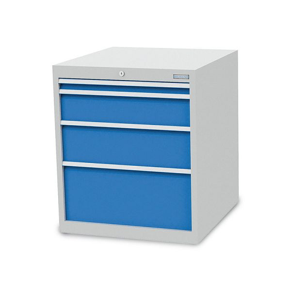 Armoire à tiroirs Bedrunka+Hirth, profondeur 736 mm, R 24-24, 4 x tiroirs, 705 x 736 x 819 mm, 780/1111VB