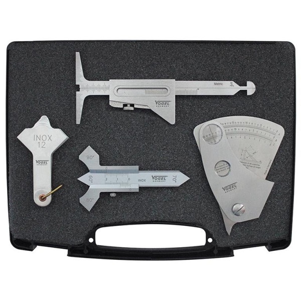 Ensemble d'outils de mesure Vogel Germany, 4 pièces, avec jauge de soudure, 479901