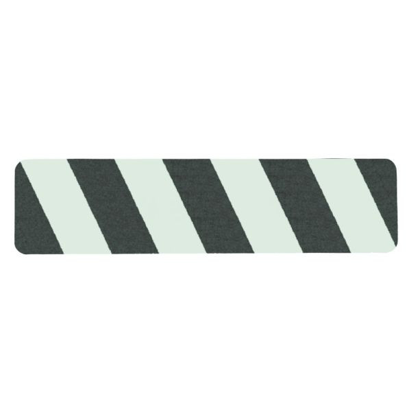 m2 Revêtement antidérapant Easy Clean, photoluminescent, noir/vert, bandes individuelles 150x610mm, UE : 10 pièces, M3XV101501