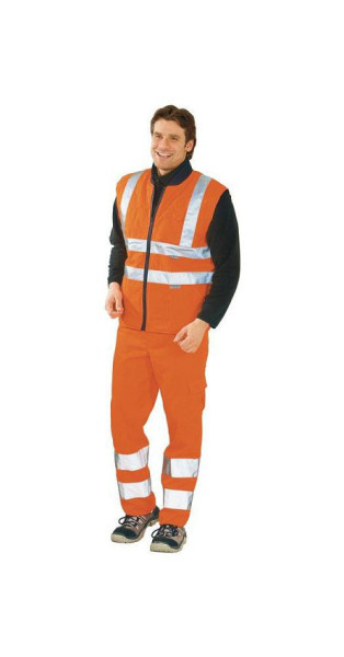Gilet d'hiver haute visibilité Planam, orange uni, taille 4XL, 2071068