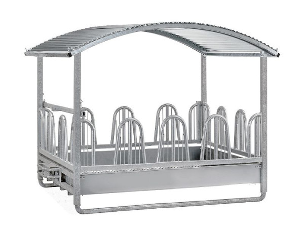 Grille carrée Growi "Comfort-Line Plus", 2 x 3 m - 14 places d'alimentation clôture d'alimentation pour chevaux, 10052730