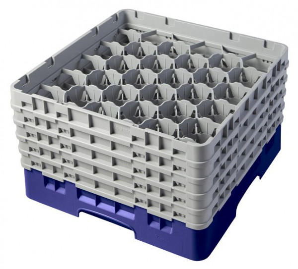 Panier de lavage Cambro 30 compartiments Camrack® 25,7 cm bleu marine, lot de 2, 30S958186