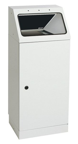 tri des déchets contondants FP 45, conteneur pour montage mural, RAL 7035/ProPad gris anthracite, avec conteneur intérieur galvanisé, 45 litres, 636-045-0-2-716