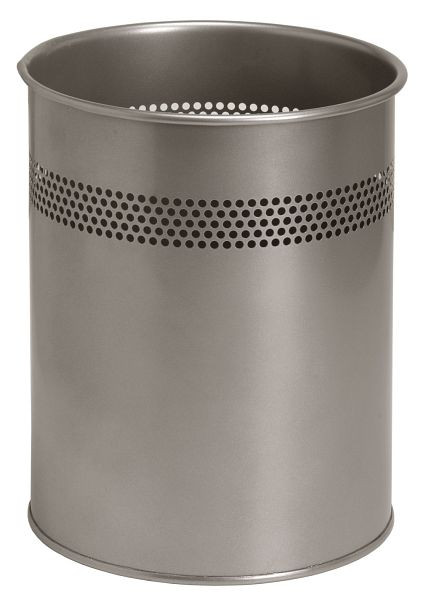 Twinco 2010 TWIN METAL poubelle 15 L, argent, 2010-8