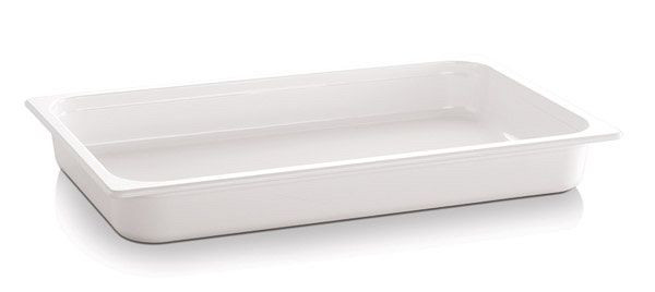 Bac APS GN 1/1 - ECO LINE, 53 x 32,5 cm, profondeur : 65 mm, mélamine, blanc, 7,1 litres, 83759