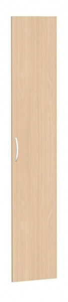 porte battante geramöbel pour largeur d'armoire 400 mm, utilisable à gauche ou à droite, avec amortisseur de porte, non verrouillable, 6 hauteurs de classeurs, hêtre, S-346700-B