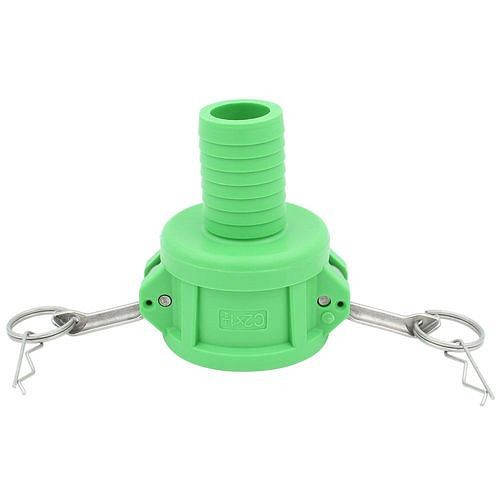 Raccord de tuyau DENIOS IBC, prise Camlock 2 type C, sur embout de tuyau 38 mm, lot de 3, 311467