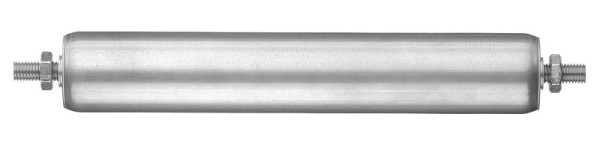 Rouleaux de support BS en tube d'acier vierge 60x1,5, roulement en acier galvanisé, roulement à billes à gorge profonde, variante d'essieu : A12, longueur d'installation 422, longueur d'essieu 452, S60-A12-422-452