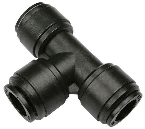 minuterie B-TV-12-KU-H2O, raccord en T en plastique pour l'eau, tuyau Ø : 12 mm, UE : 10 pièces, 03080144