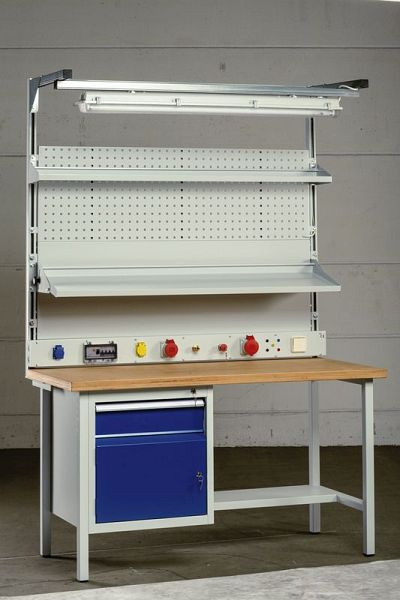 Châssis de base KLW pour assemblage d'établi type 1, pour assemblage sous plaque 1400 x 1500 mm H x L, AB01C-GRU-1500-1400
