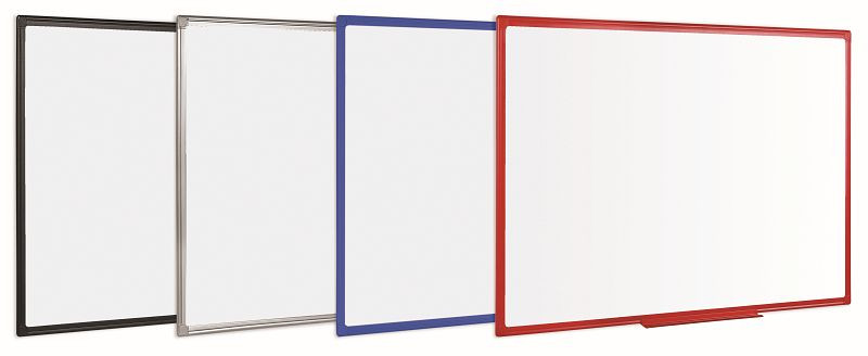 Tableau blanc double face amagnétique Bi-Office Maya avec cadre en plastique gris 120x90cm, MB1412186