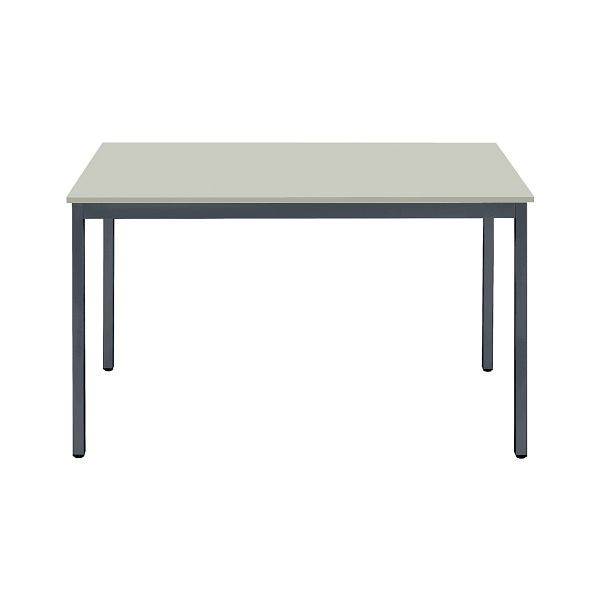 Table polyvalente Bisley MULTI Desking, rectangulaire 19 mm, décor G gris, structure gris anthracite, H 740 x L 1400 x P 800 mm, MT1408G334