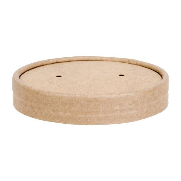 Couvercle en papier Fiesta Green 9,8 cm pour tasses à soupe, UE: 500 pièces, FB556