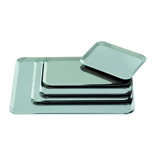 Plateau de présentation Schneider, en acier inoxydable, 290 x 185 x 10 mm, 154032
