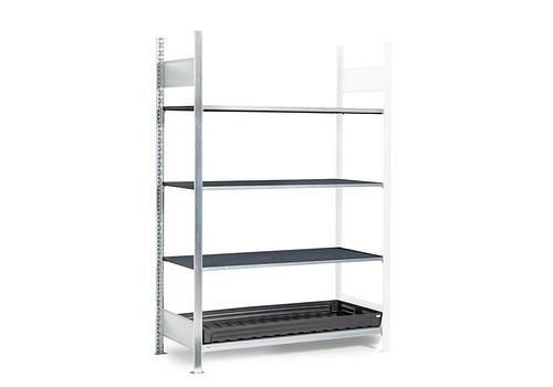 Rayonnage pour produits dangereux DENIOS GKG 1360 pro, grille PE, 1312 x 637 x 2000, baie supplémentaire, 273-924