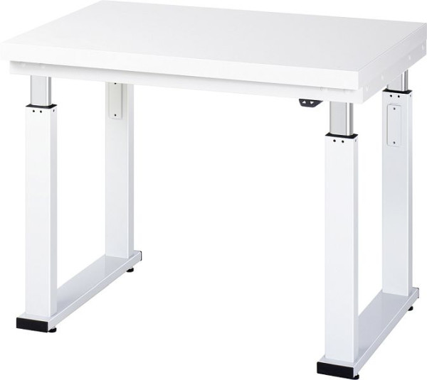 Etabli RAU série adlatus 600 (réglable en hauteur électriquement), plan de travail avec revêtement en stratifié dur, 1000x740-1140x700 mm, 08-WB-100-070-H