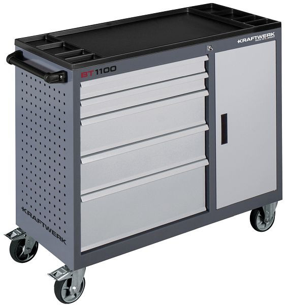 Desserte d'atelier Kraftwerk BT1100 60/40 5 tiroirs + 1 armoire, 101.315.100