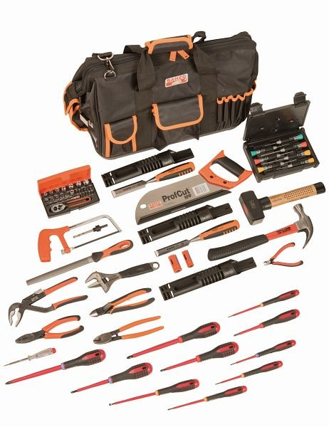 Sac à outils verrouillable Bahco avec 61 outils, 4750FB2-19TS001