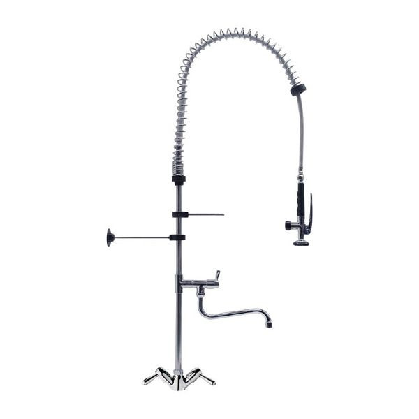 Douchette vaisselle monotrou Gastro M modèle haut avec robinet pivotant, CY797