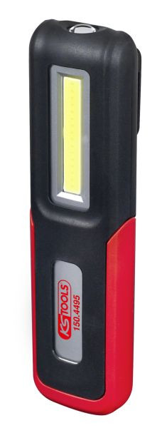 KS Tools Lampe à main d'atelier mobile, pliable 3 watts COB LED, 150.4495