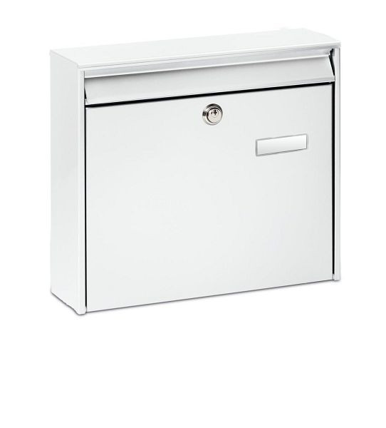 Boîte aux lettres BURG-WÄCHTER Potsdam 877 W, 2 x clés, HxLxP (extérieur) : 322 x 362 x 100mm, blanc, 20260