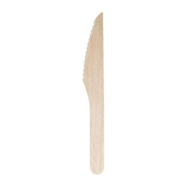 Couteau à couverts en bois jetable Fiesta Green Biodégradable, UE : 100 pièces, CD902