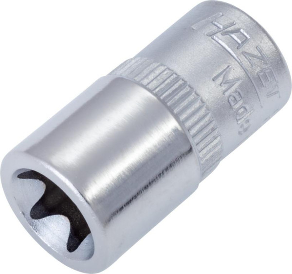 Insert pour clé à douille Hazet TORX®, carré creux 6,3 mm (1/4 pouce), profil extérieur TORX®, E10, 850-E10